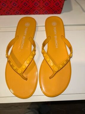 Tory Burch studded jelly sandals